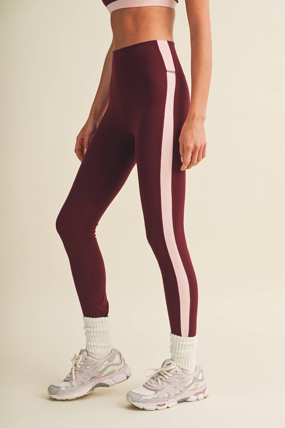 Side Contrast Block Legging