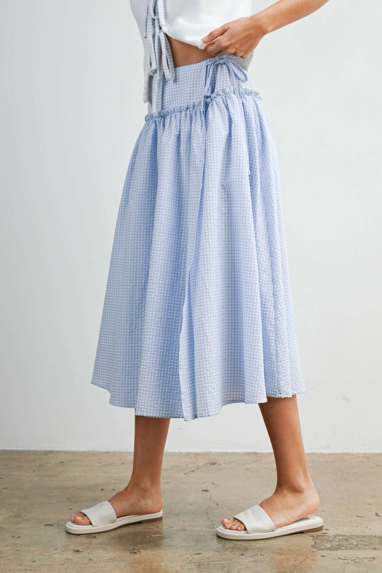 Ruffled Sky Skirt