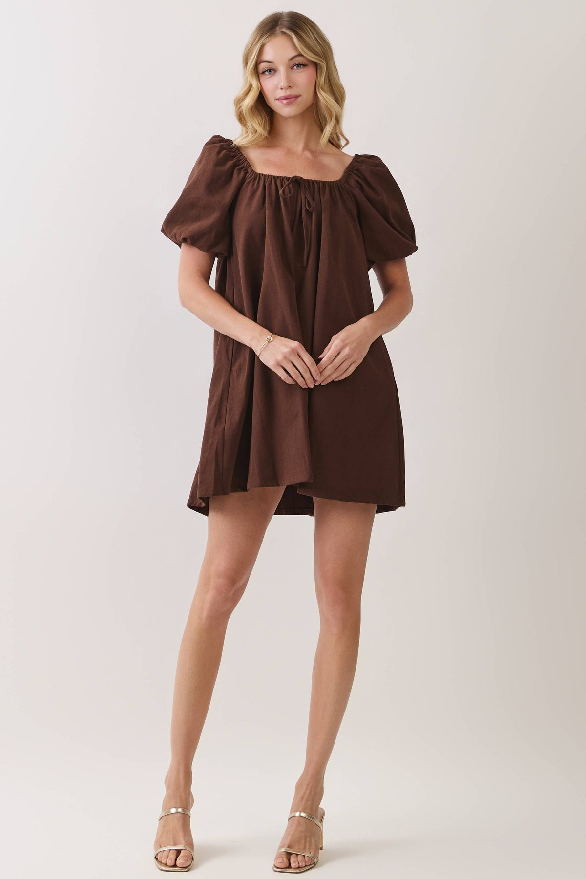 Hey Fall Babydoll Mini Dress