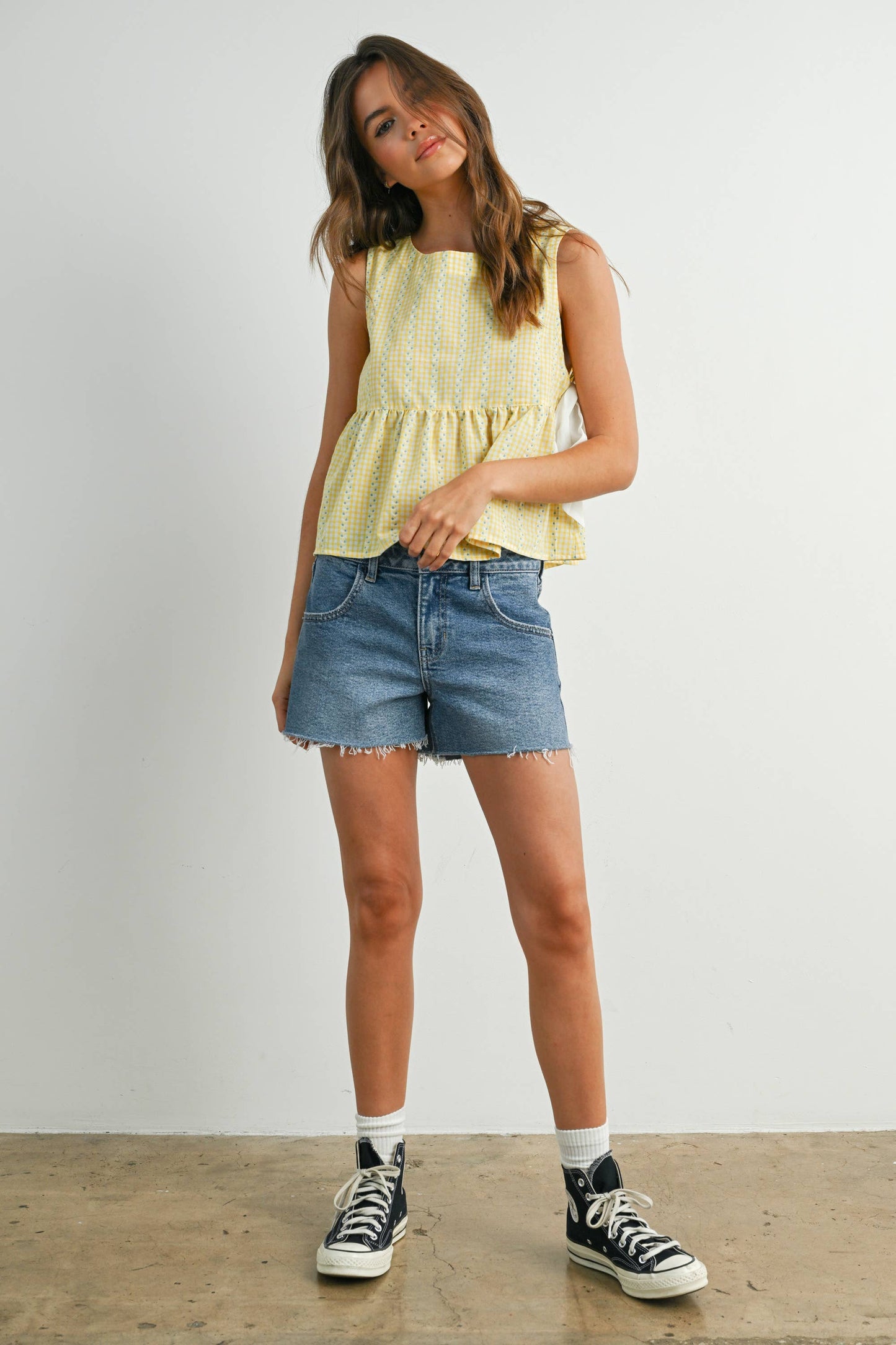 Sky Meadow Peplum Top