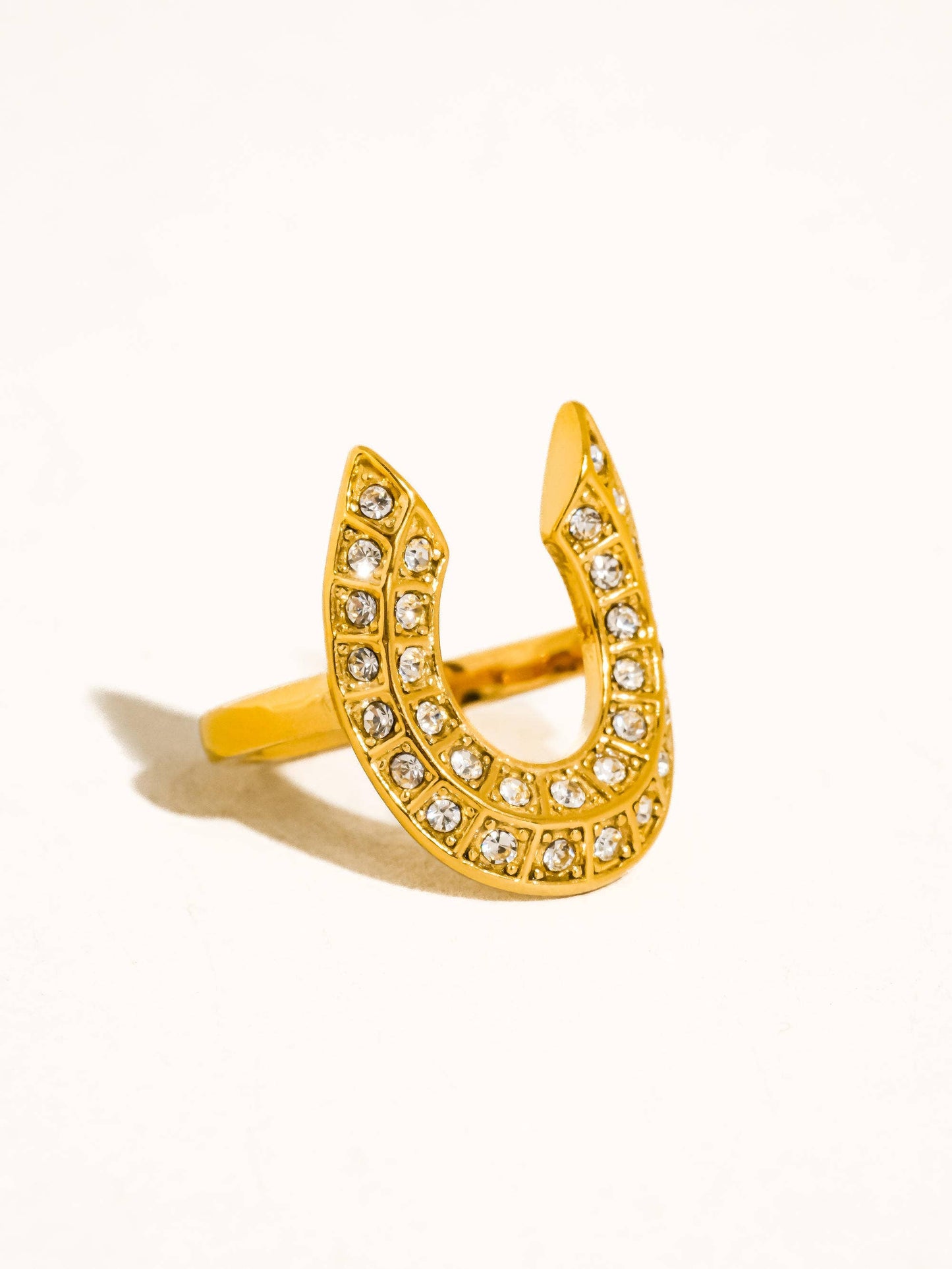 Gold Non-Tarnish Horseshoe Ring