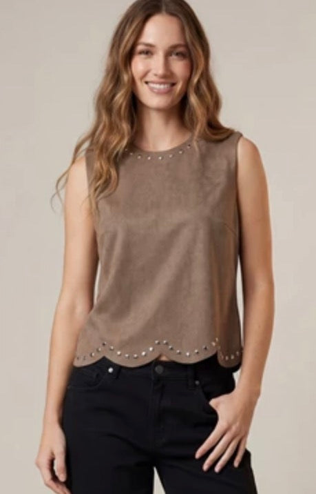 Hey studded top