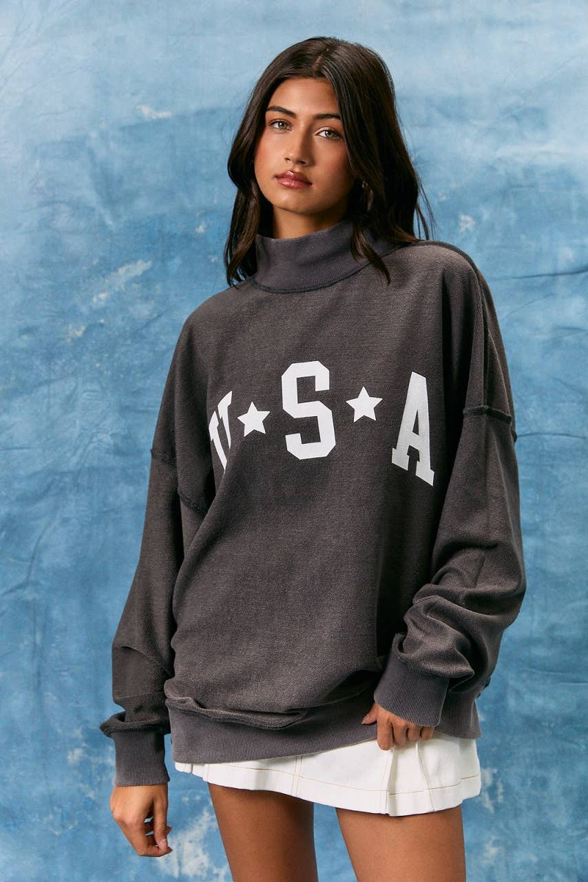 REVERSIBLE "AMERICAN CLASSIC" MOCK NECK