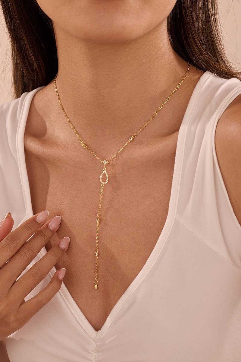 RHINESTONE Y NECKLACE
