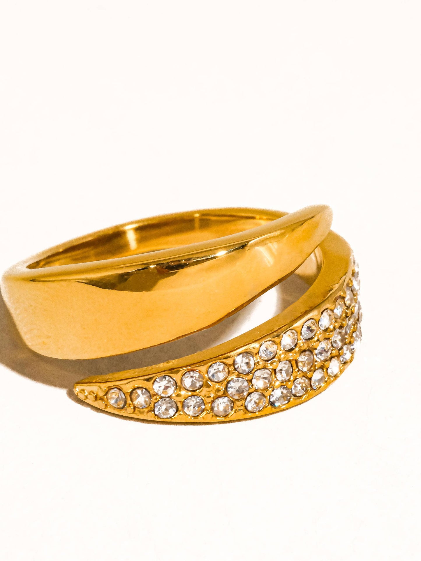 Glam CZ Band Ring