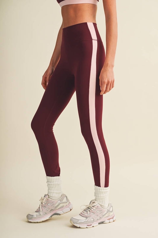 Side Contrast Block Legging