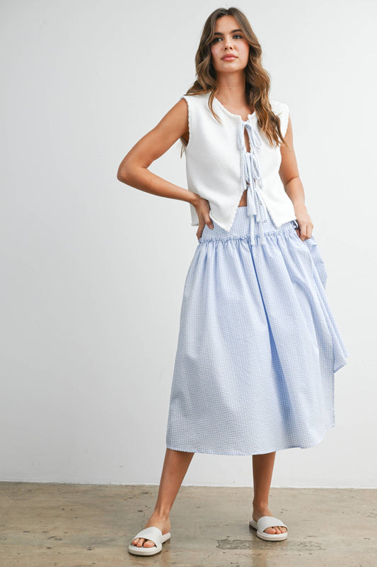 Ruffled Sky Skirt