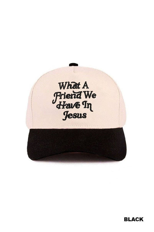 What A Friend We Have In Jesus Two Tone Cotton Hat