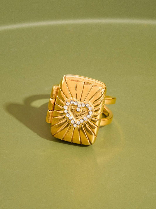 Heart Locket Ring