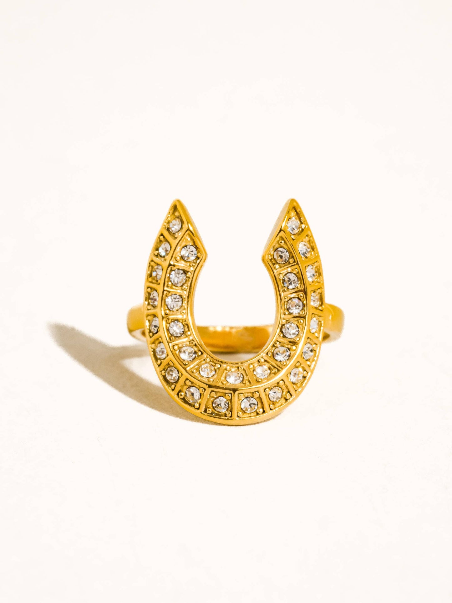 Gold Non-Tarnish  Horseshoe Ring