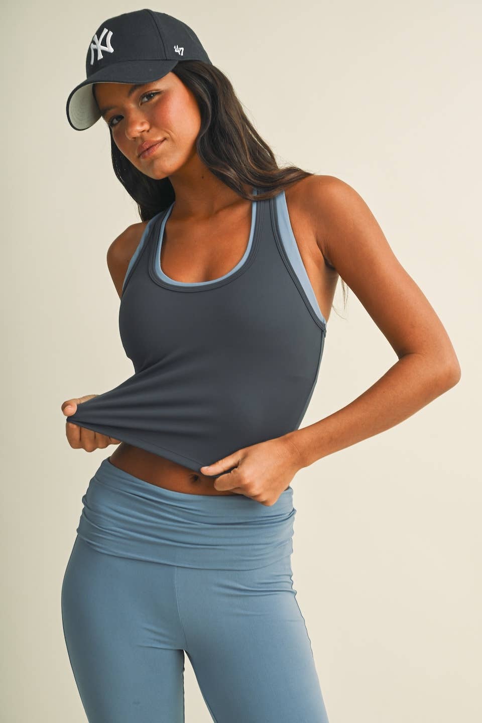 Double Layered Racerback Tank Top