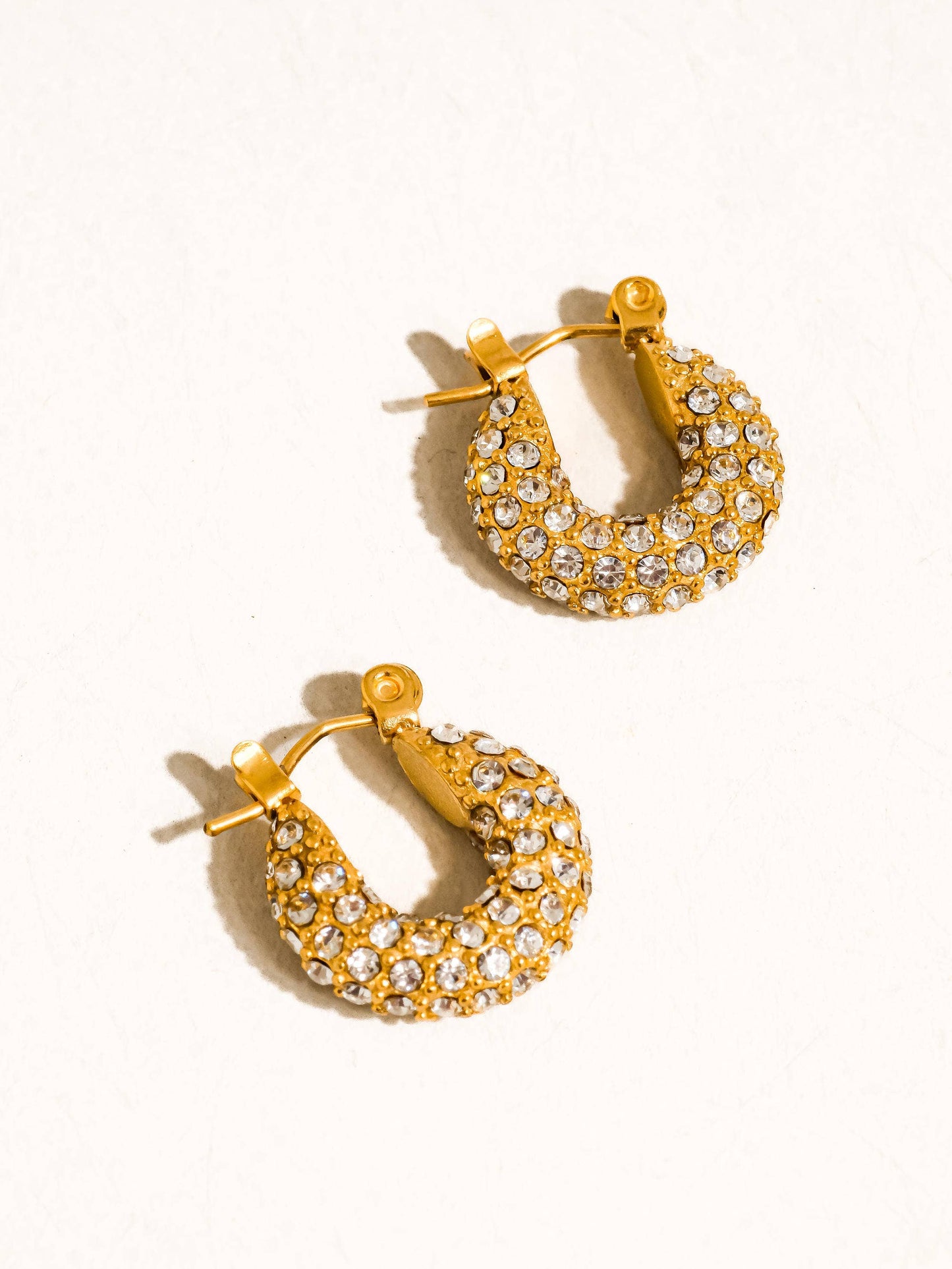 Glam CZ Hoop Earring
