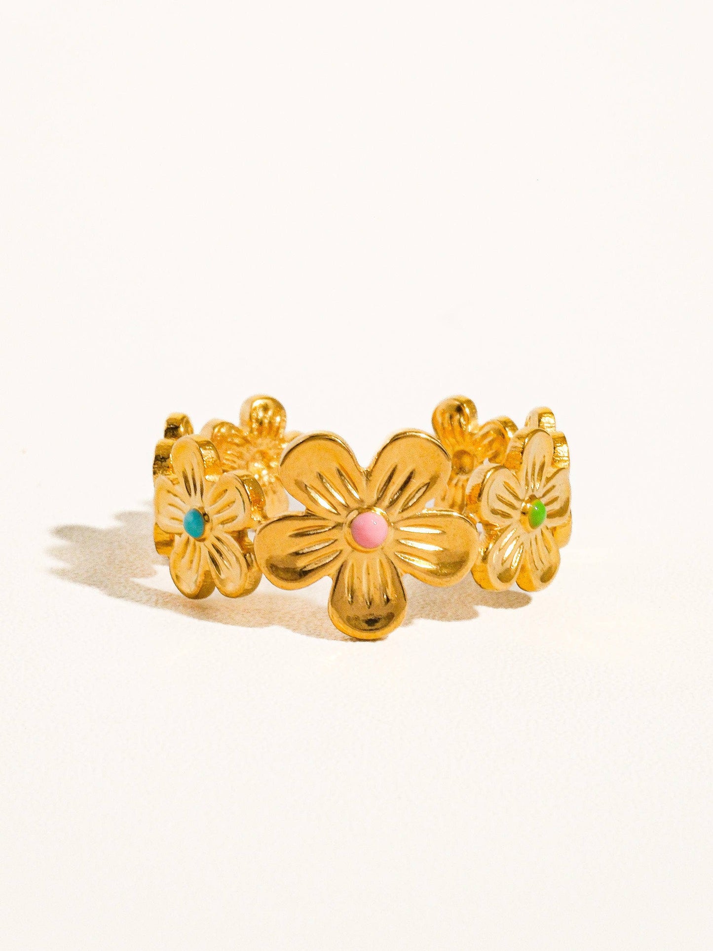 Flower Stack Adjustable Ring