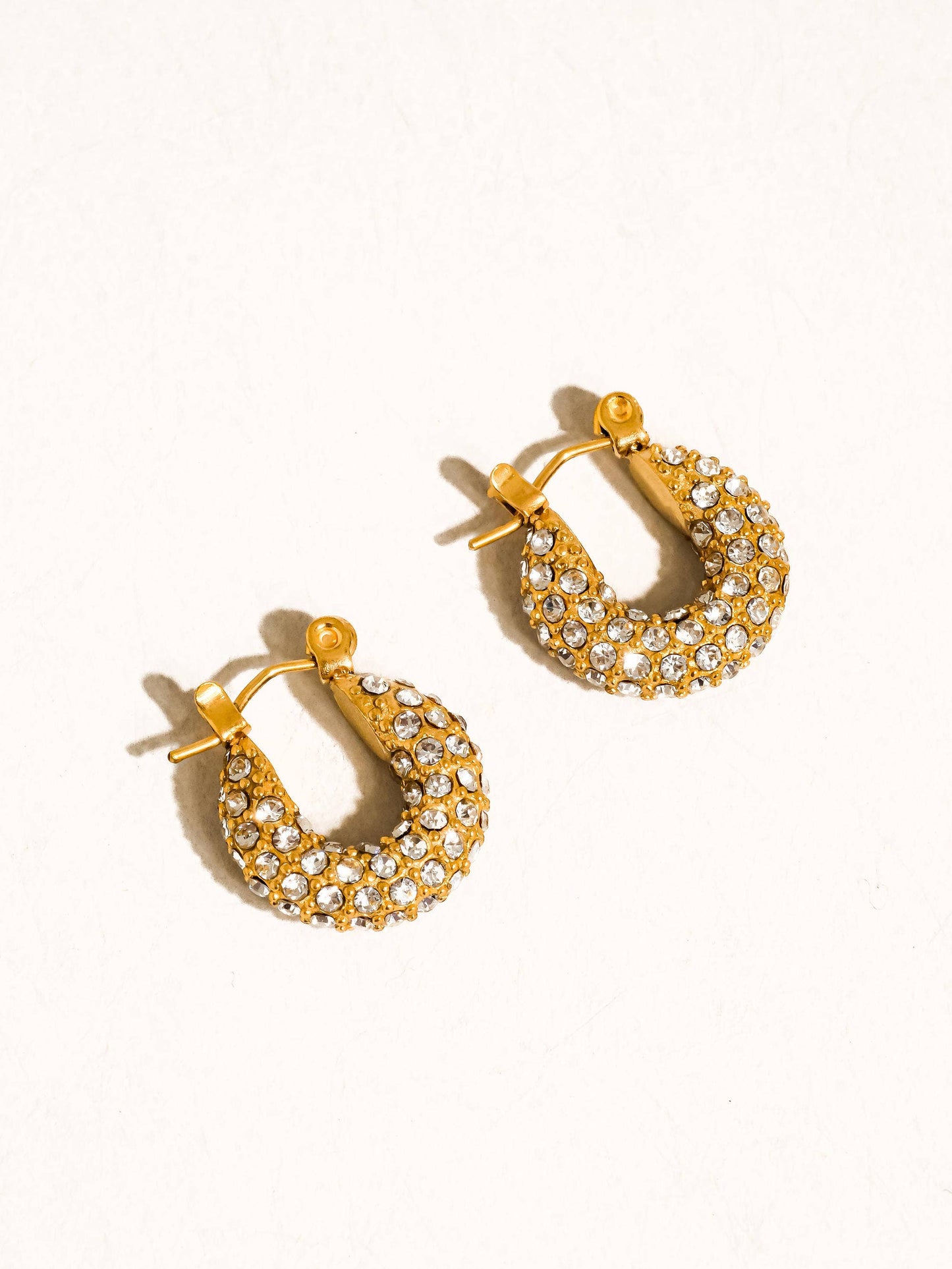 Glam CZ Hoop Earring