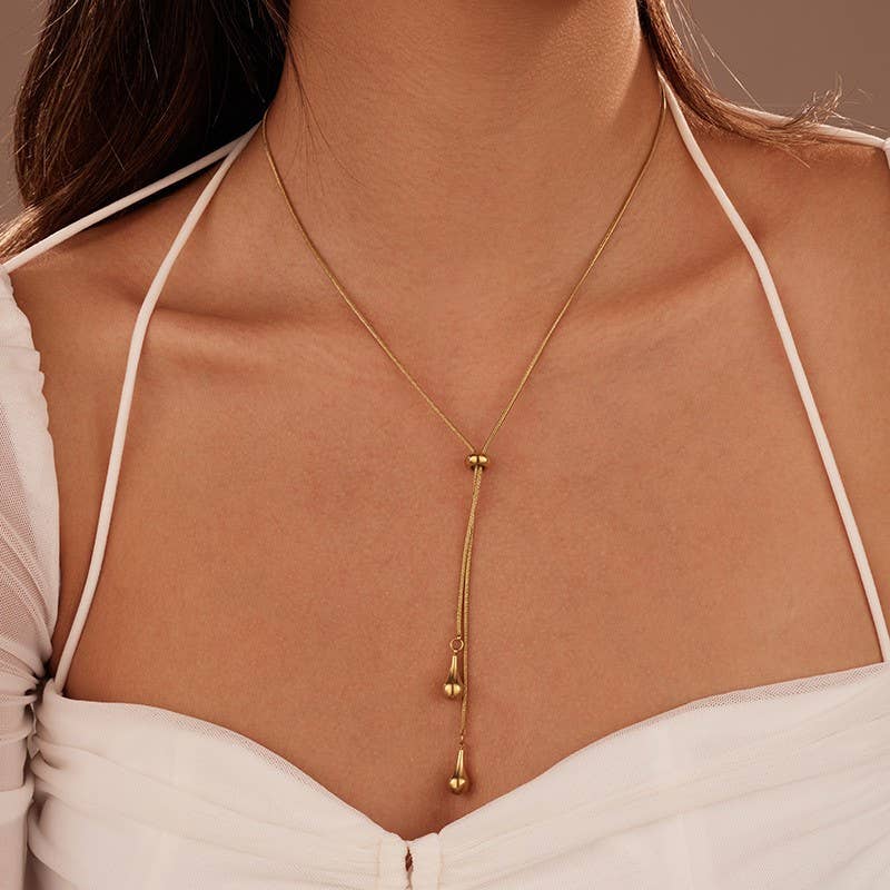 TEARDROP Y NECKLACE