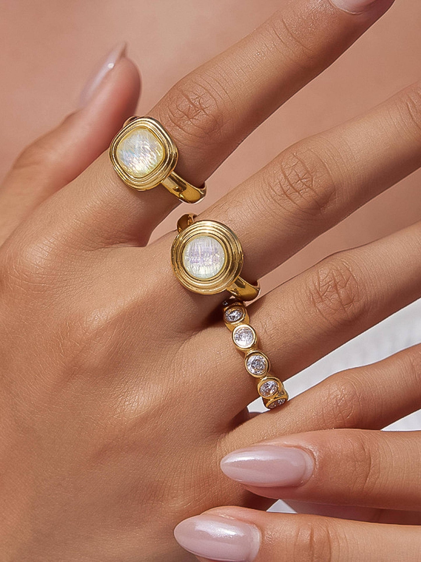 Bezel CZ Eternity Ring