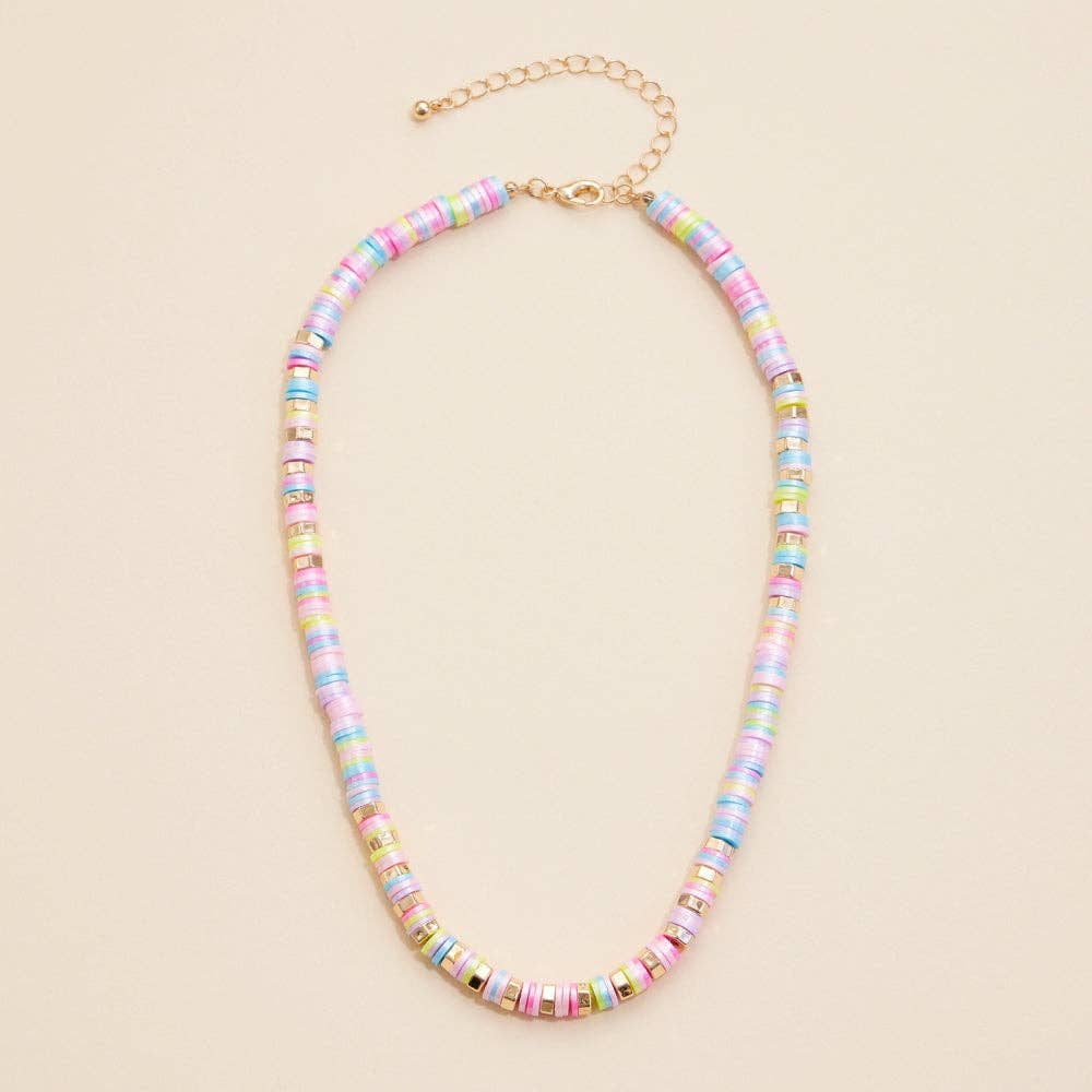 Classic Beaded Short | Necklace: Pink / One / B4SNE3312