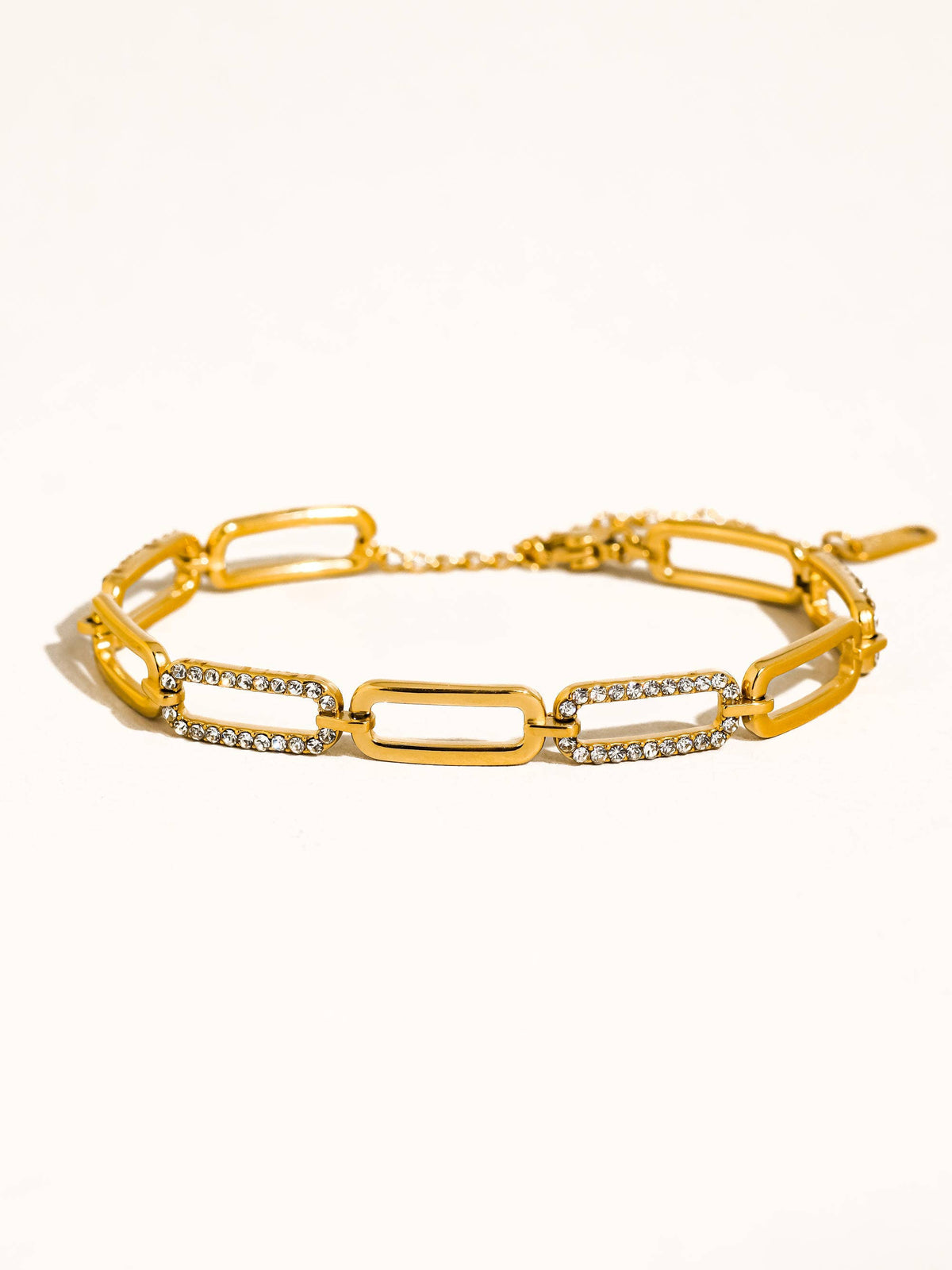 Glam Rhinestone Chain Bracelet
