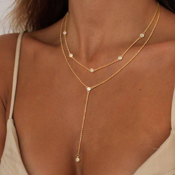 Diamond y necklace