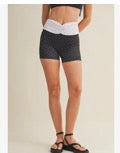 Polka dot biker shorts