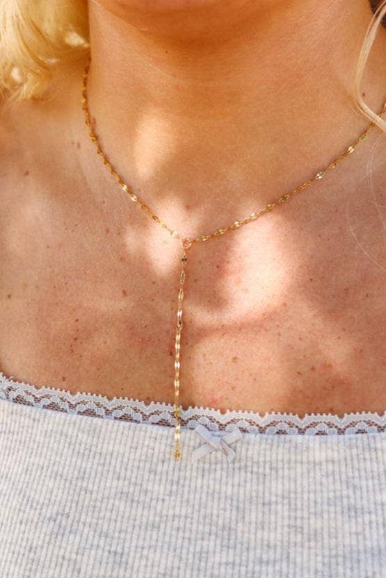Lariat Necklace Lip Chain