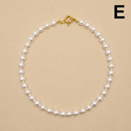 Natural Stone Semi-Precious Glass Mixed Necklace