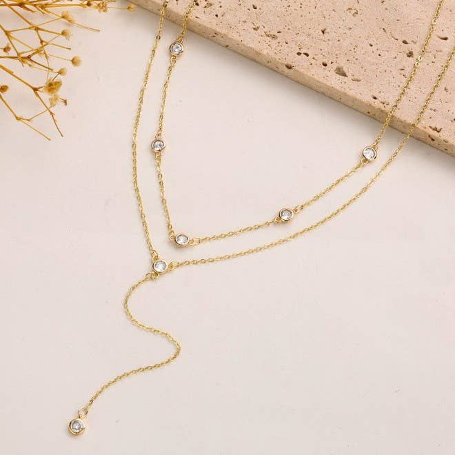 Diamond y necklace