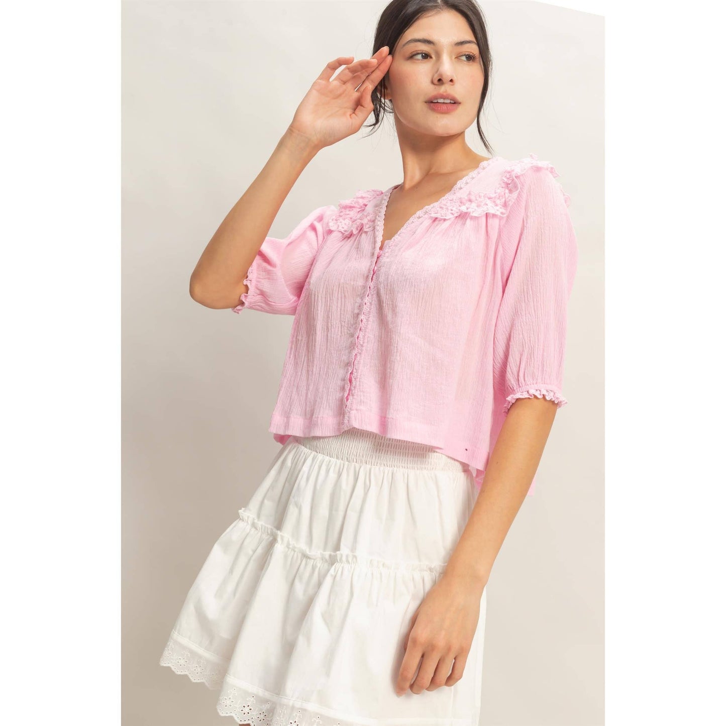 Lacey blouse