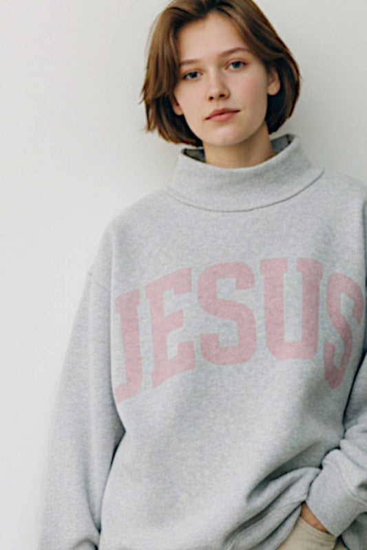 Jesus & God is good mockneck