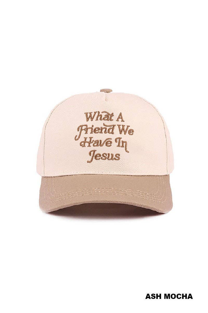 What A Friend We Have In Jesus Two Tone Cotton Hat