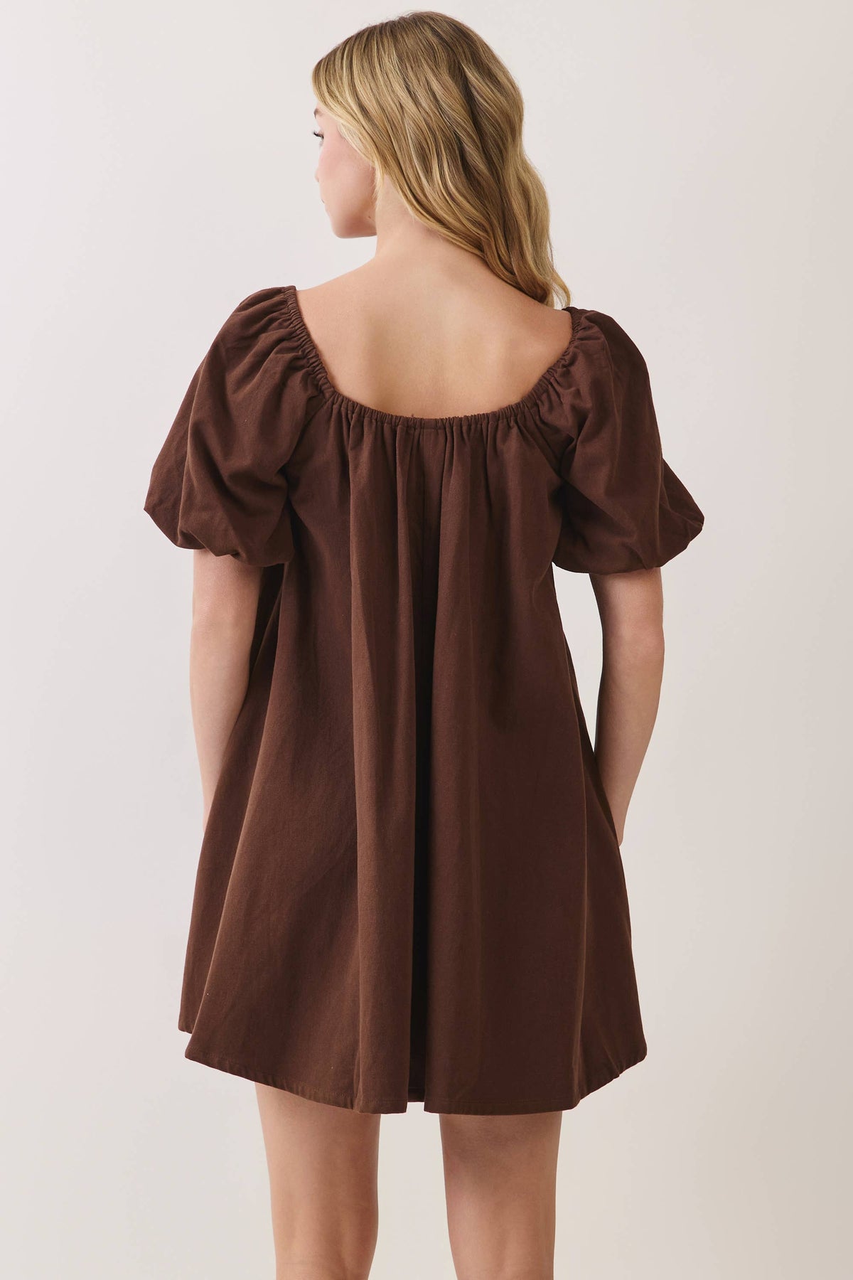 Hey Fall Babydoll Mini Dress