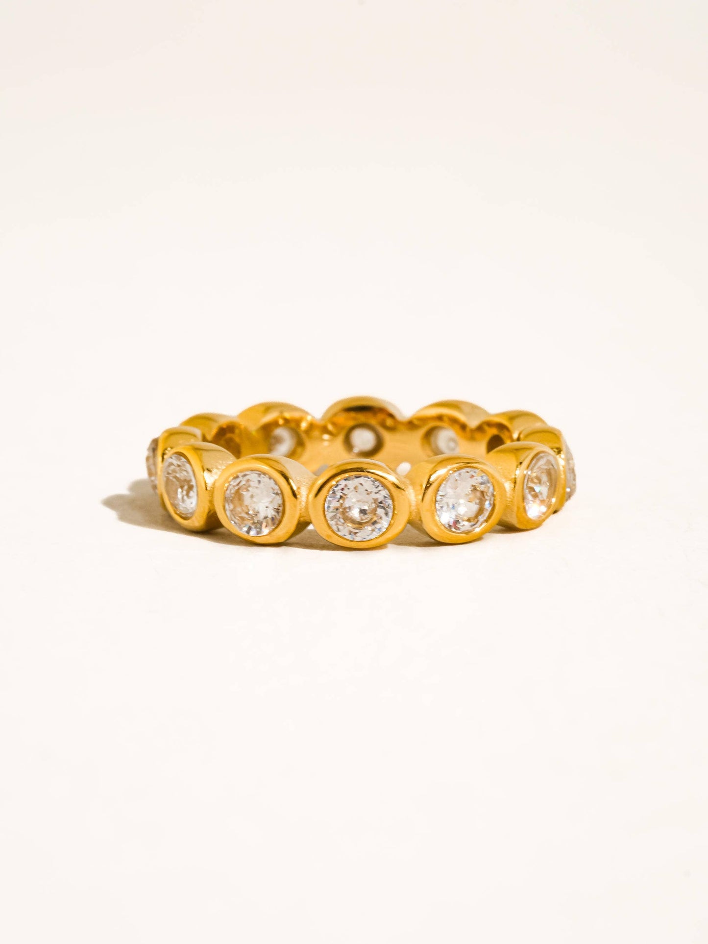 Bezel CZ Eternity Ring