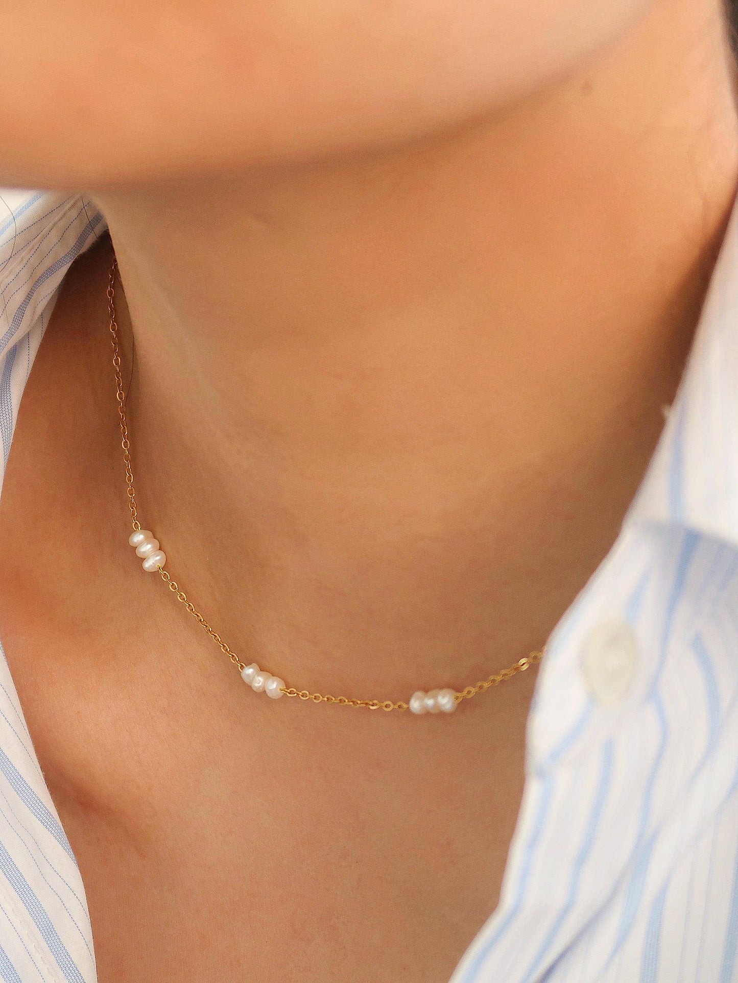 Petite Pearl Chokers