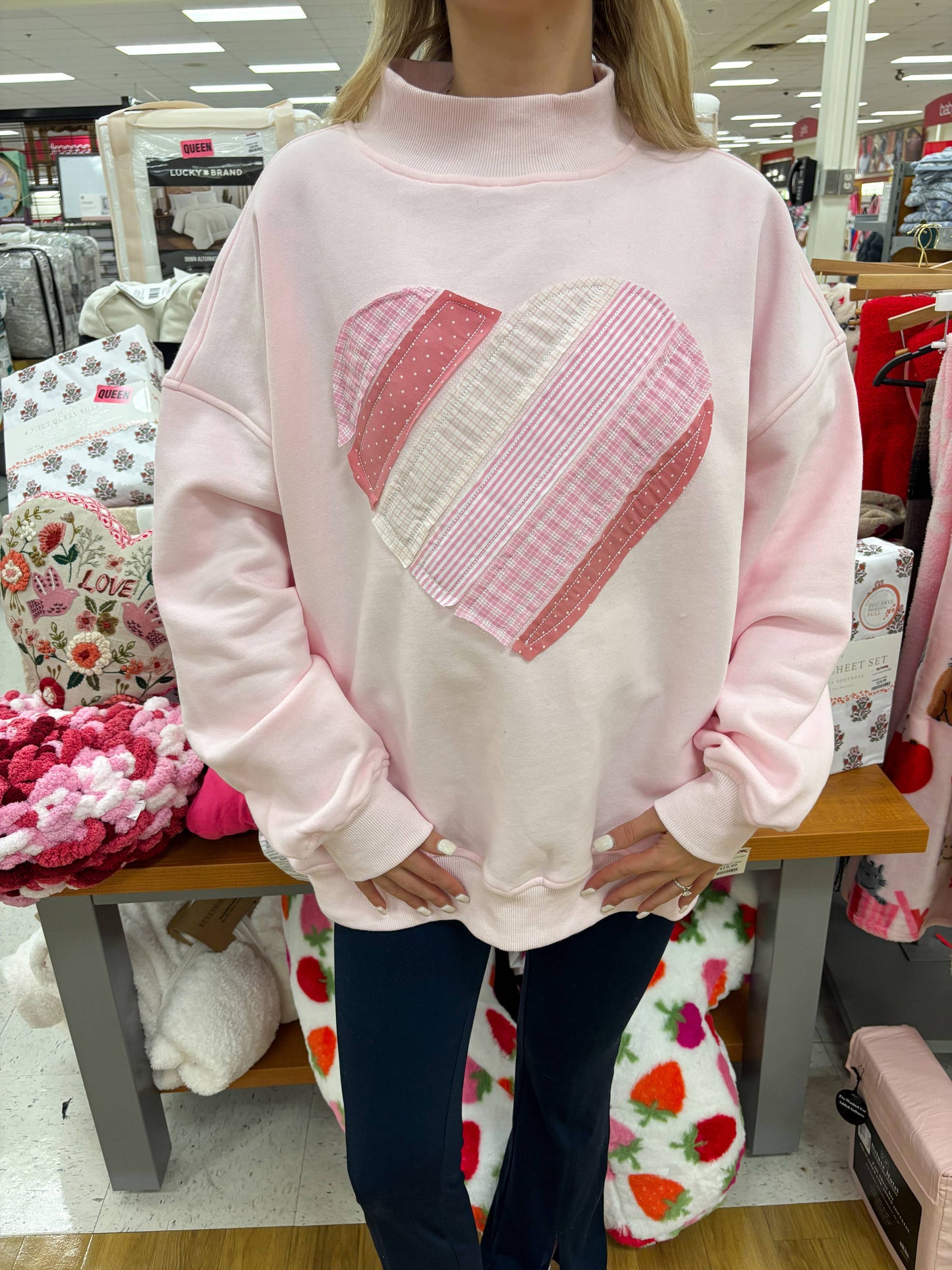 Heart Mockneck