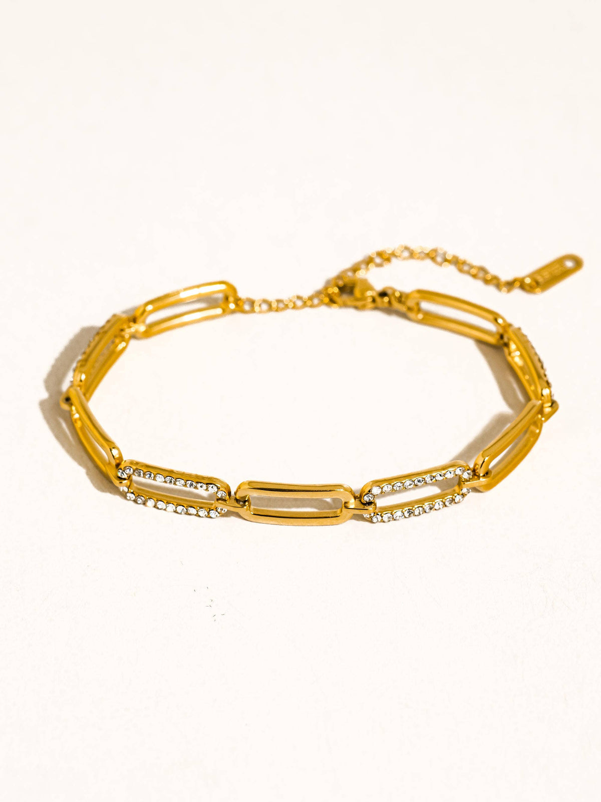 Glam Rhinestone Chain Bracelet