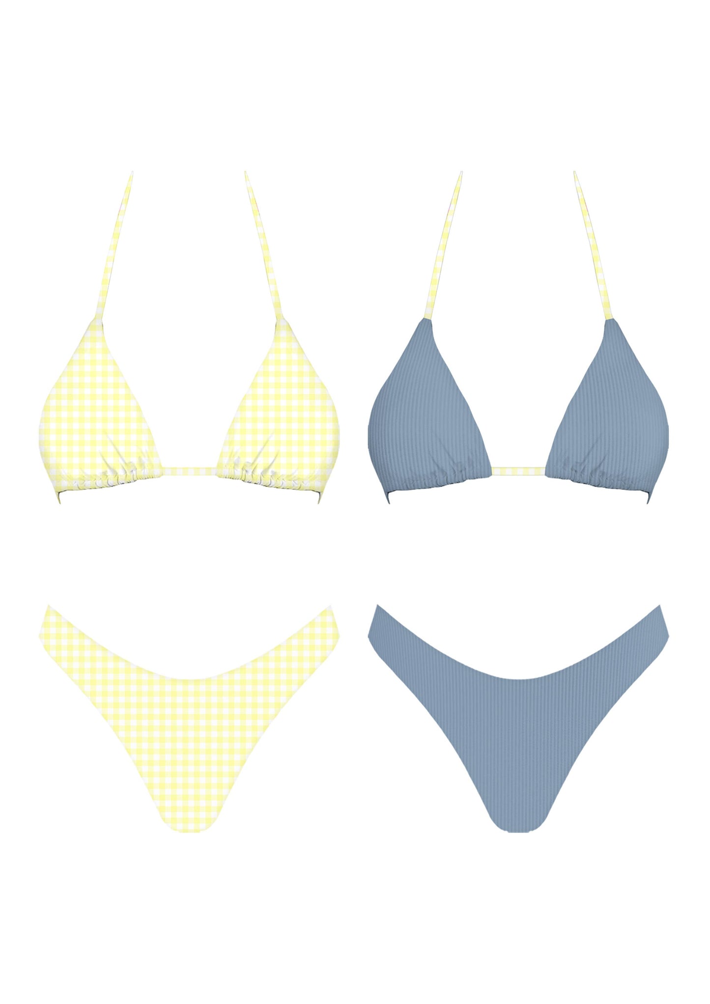 Jane Reversible Bikini Set: BLU / S-M-L(3-2-1)
